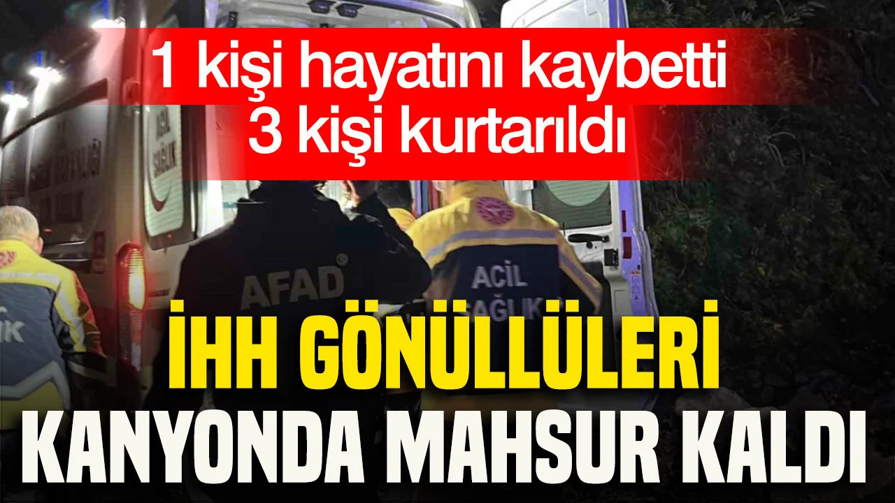 1 kişi hayatını kaybetti, 3 kişi kurtarıldı