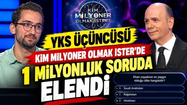 Kim Milyoner Olmak İster’de 1 milyonluk soruda elendi