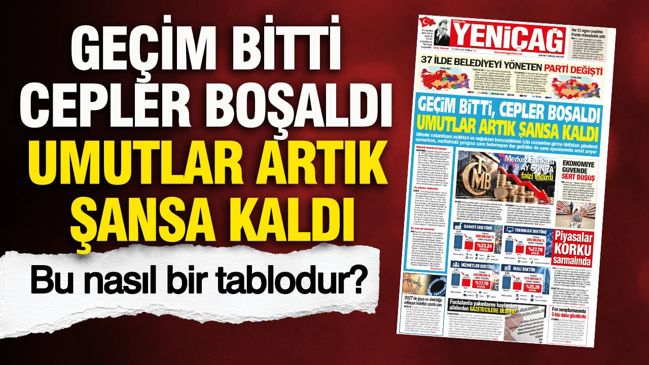 Geçim bitti, cepler boşaldı umutlar artık şansa kaldı