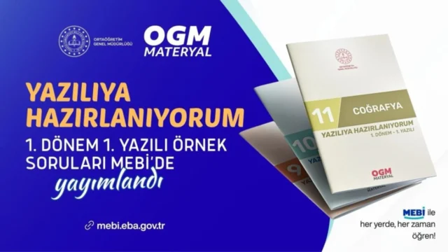MEB 1. dönem 1. yazılı soru havuzu: 9-10-11. sınıf örnek sorular 2026